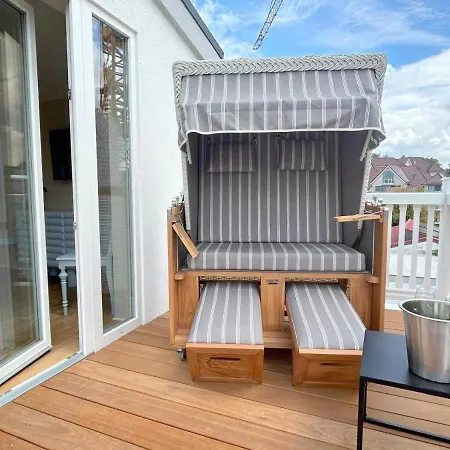 Panorama Xl Im Urban Mit Meerblick Strandkorb Fuer Bis Zu 10 Personen דירה